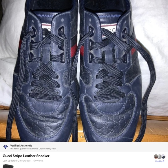 Gucci blue sneakers